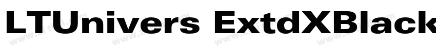 LTUnivers ExtdXBlack字体转换